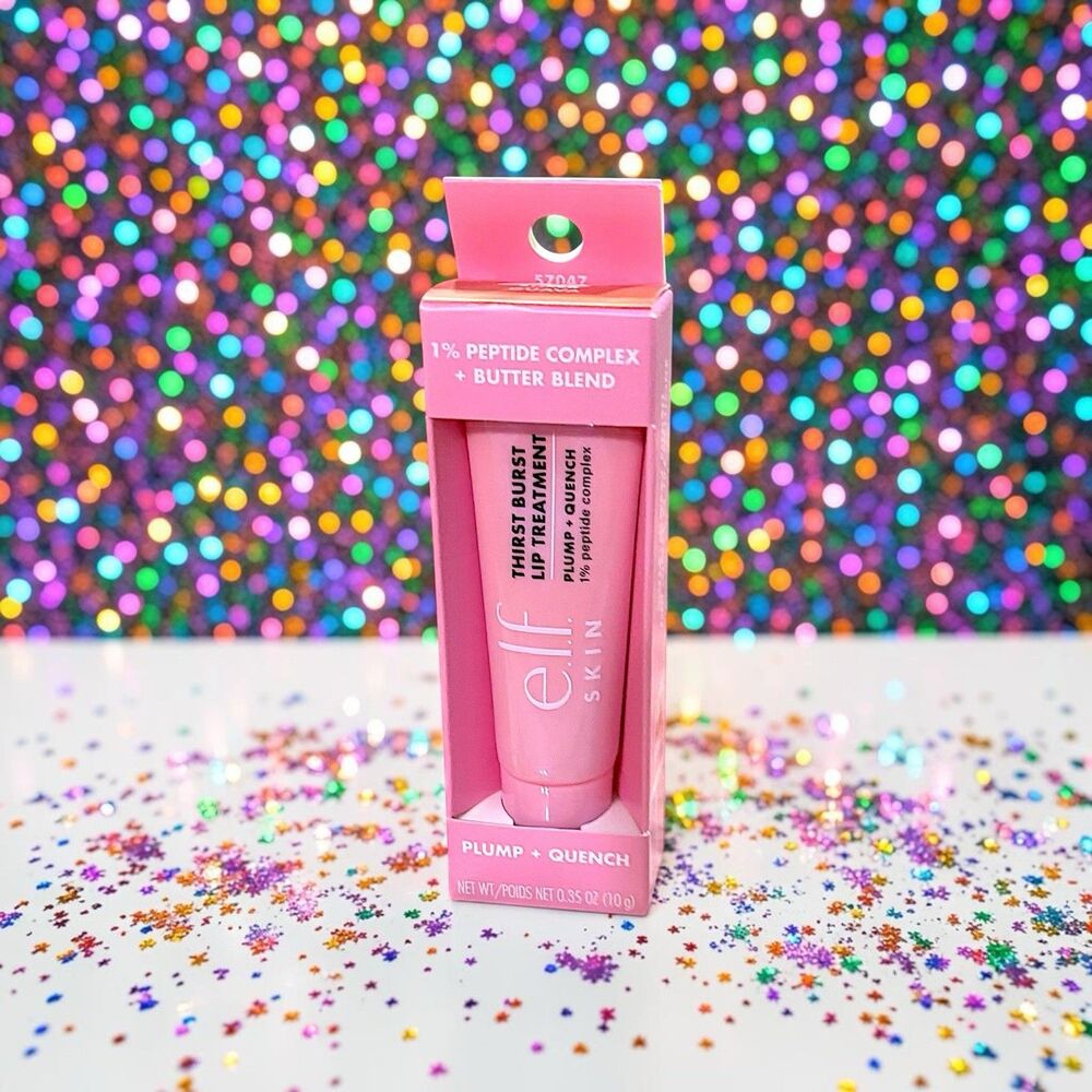 Elf Skin Thirst Burst Plump + Quench Lip Treatment in Sheer Guava 0.35 Oz NIB